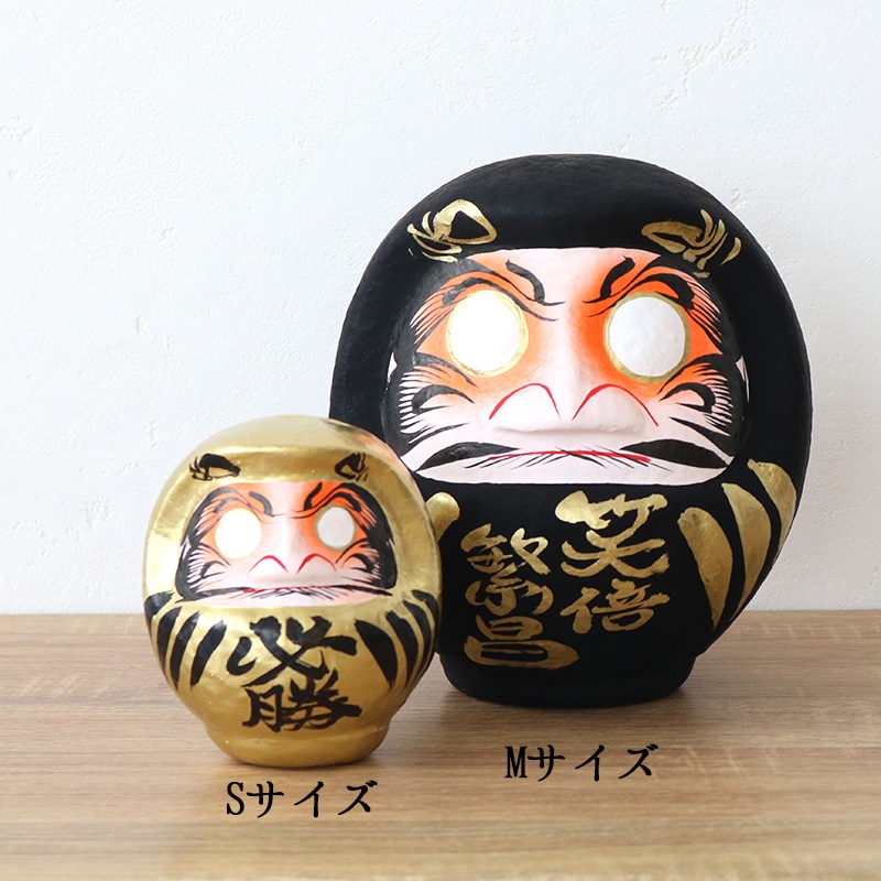 【ご予約商品】2026名入れだるまMサイズ 　赤・黒