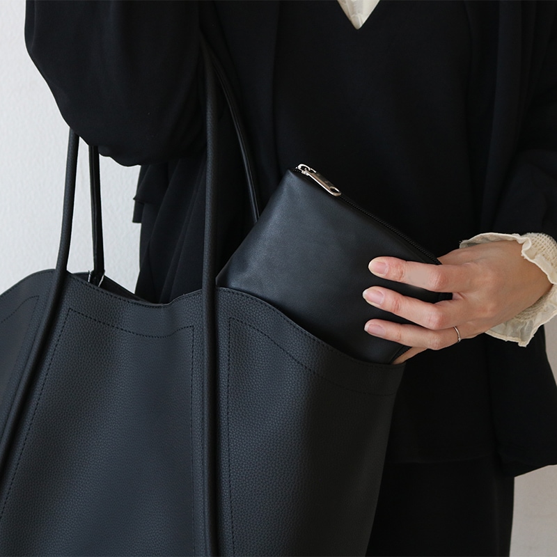 プリエ クラシック携帯スリッポン リボン BK