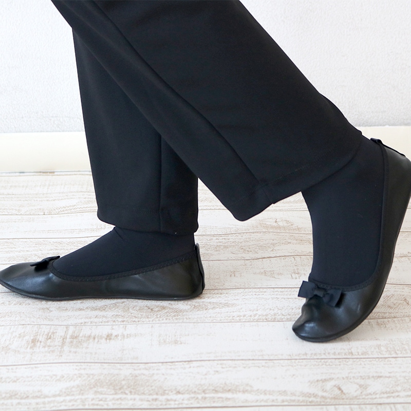 プリエ クラシック携帯スリッポン リボン BK