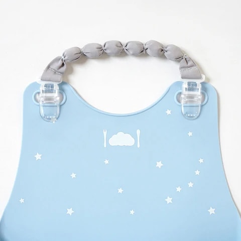 10mois(ディモア)シリコンビブ BL