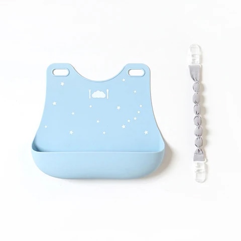 10mois(ディモア)シリコンビブ BL