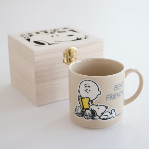 スヌーピー 木箱入りマグ Best Friends | ハンプティー
