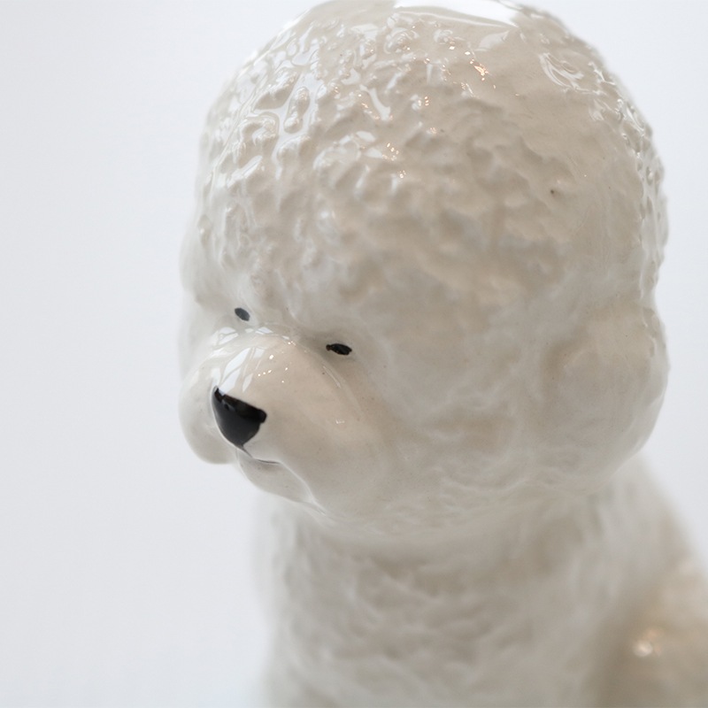 アニマルベース ビジョンフリーゼ |花瓶 Animal Vase Bichon frize