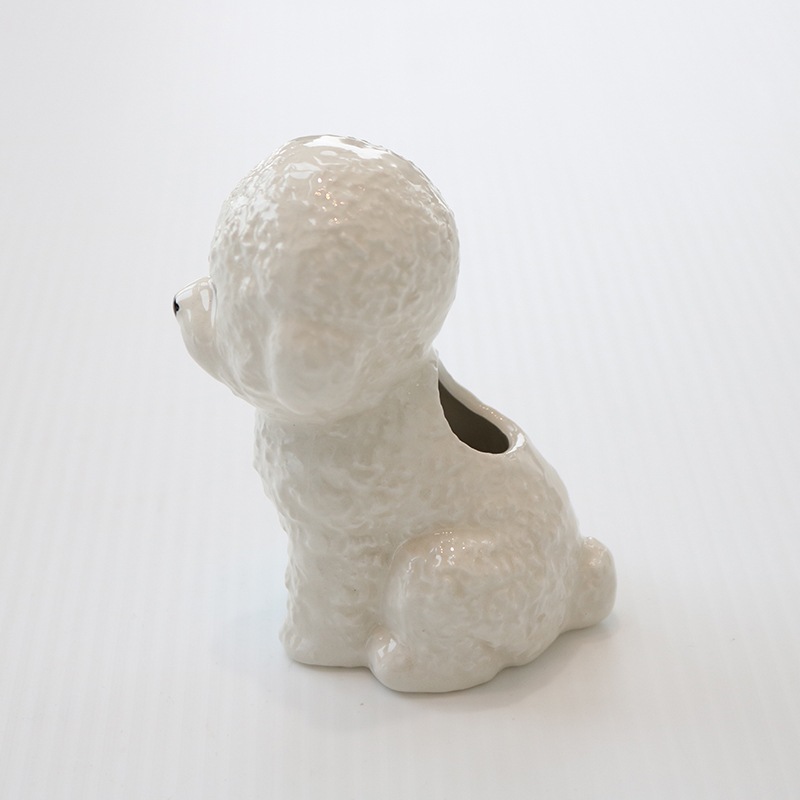 アニマルベース ビジョンフリーゼ |花瓶 Animal Vase Bichon frize