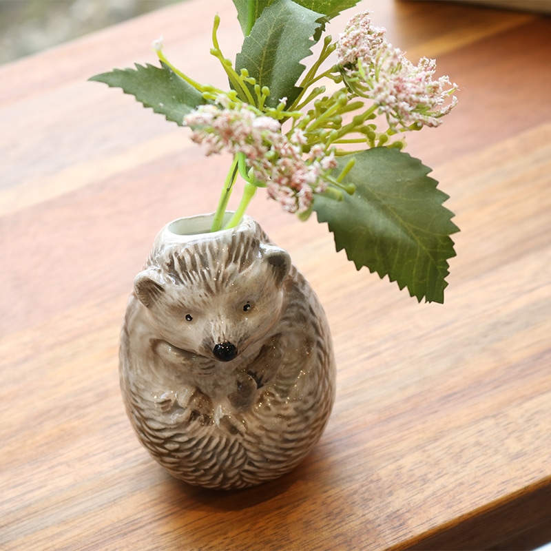 アニマルベース ハリネズミ |花瓶 Animal Vase C Hedgehog