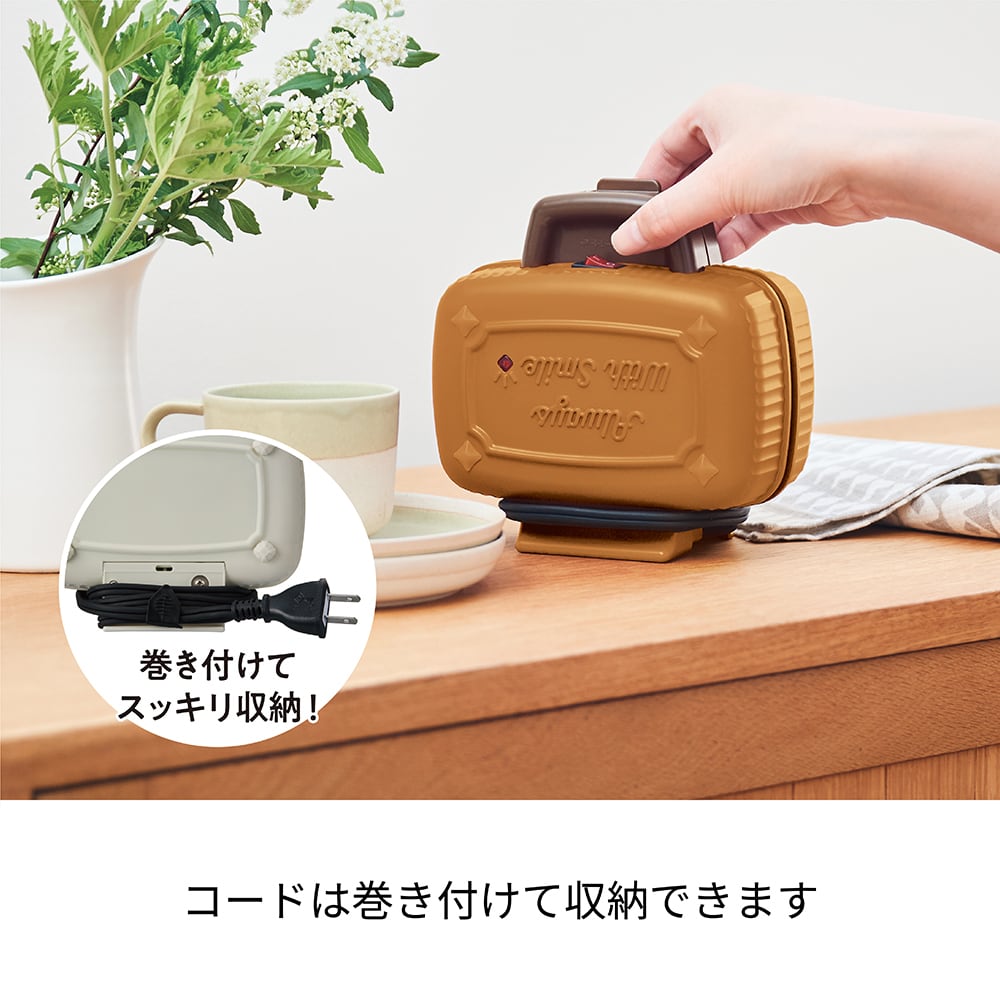 レコルト プレスサンドメーカー ミニ  ジンジャークッキー BR　