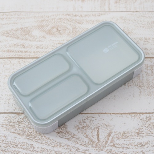 薄型弁当箱 抗菌フードマン400 ライトグレー