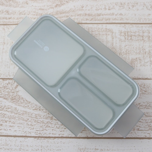 薄型弁当箱 抗菌フードマン400 ライトグレー