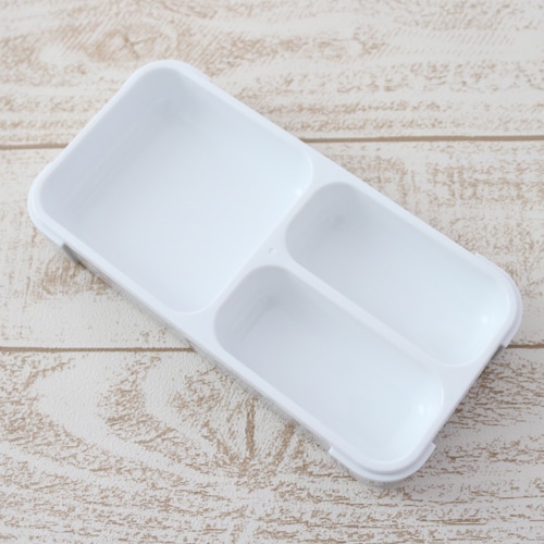 薄型弁当箱 抗菌フードマン400 ライトグレー