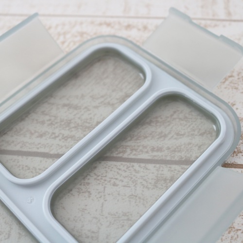 薄型弁当箱 抗菌フードマン400 ライトグレー