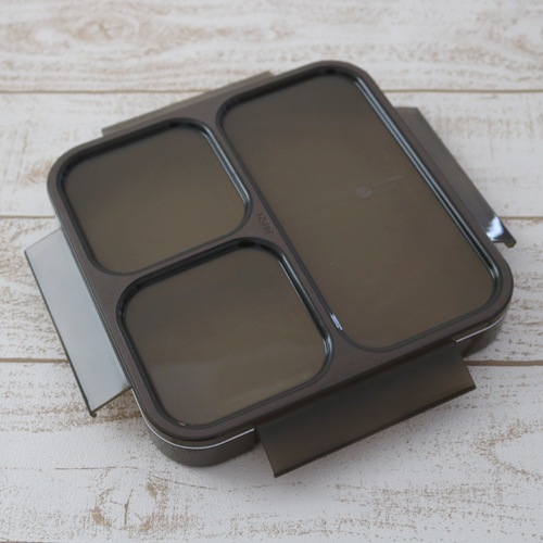 薄型弁当箱 抗菌フードマン８００ アッシュブラウン