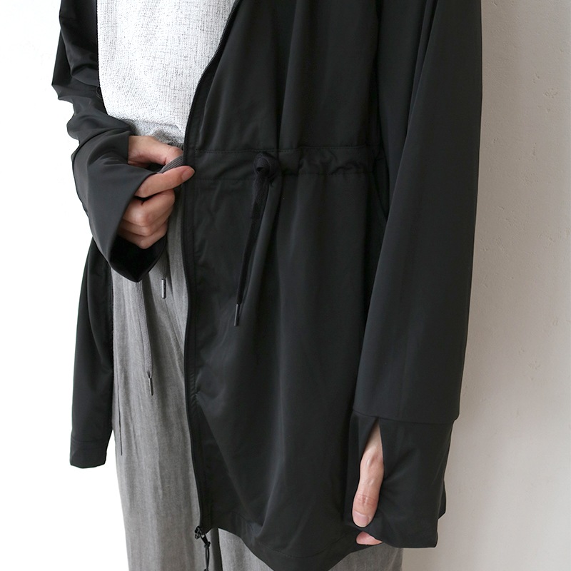 ママさんが考えた最強のUVパーカー ロングBLK