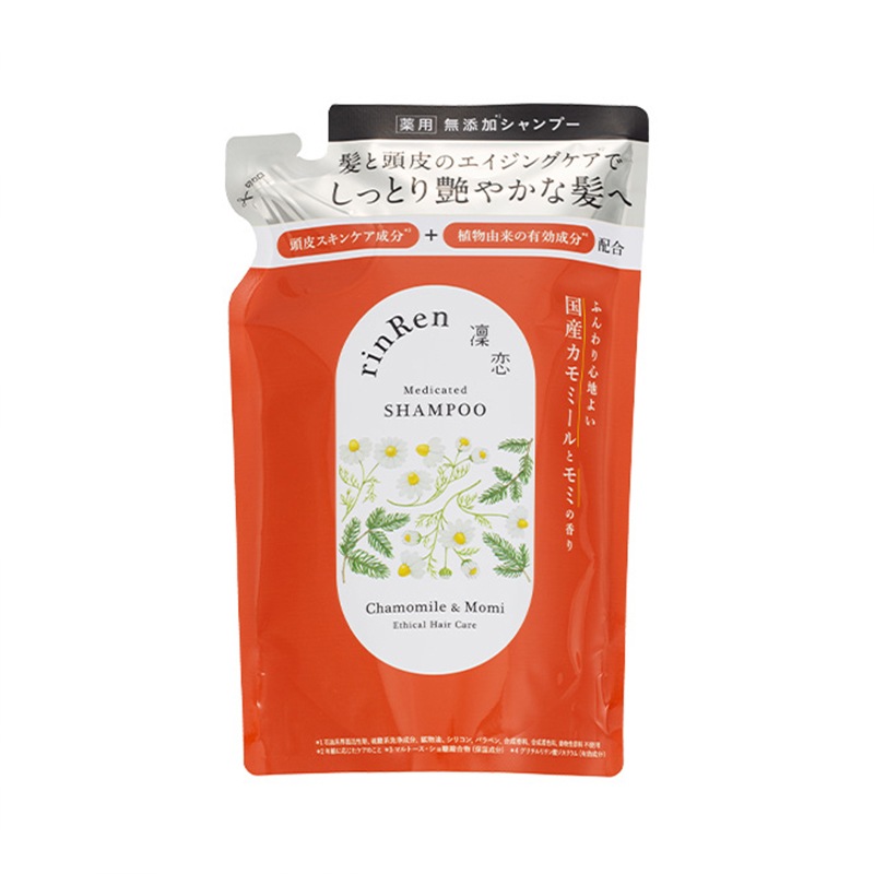 凜恋（リンレン） 薬用シャンプー カモミール＆モミ ［リフィル］