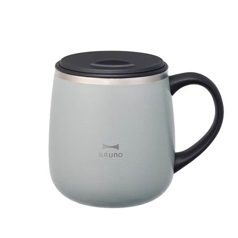 BRUNO 蓋付きステンレスマグ ショート BHK262-BGY(ブルーグレー)