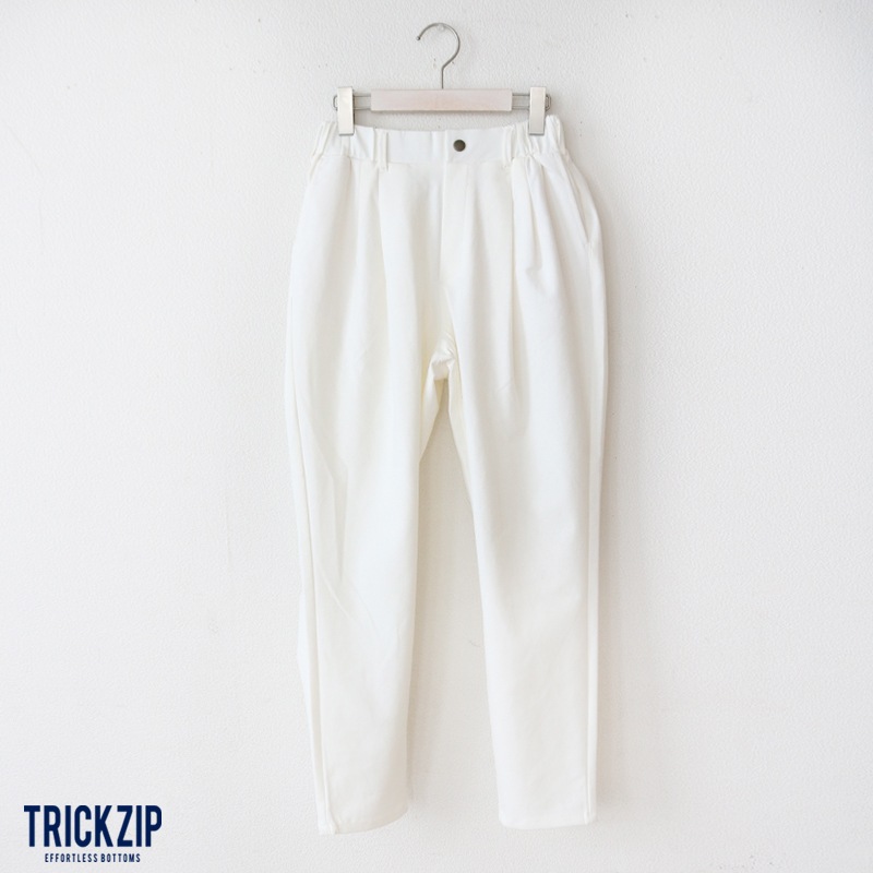 トリックジップテーパードストレッチポンチ WH