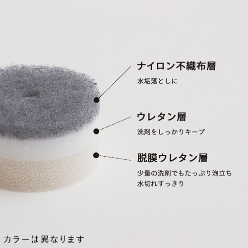 洗面スポンジＰＯＣＯ吸盤付き　ＷＨ