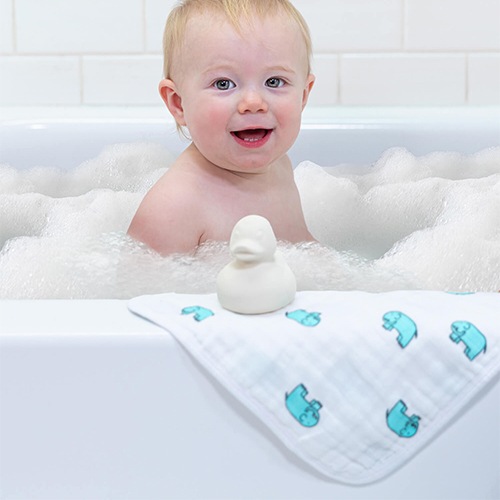 モスリンウォッシュクロス3枚入り ジャングルジャム|エイデン&アネイ