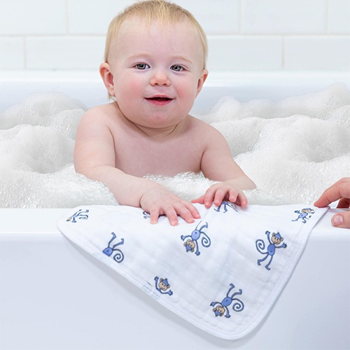 モスリンウォッシュクロス3枚入り ジャングルジャム|エイデン&アネイ