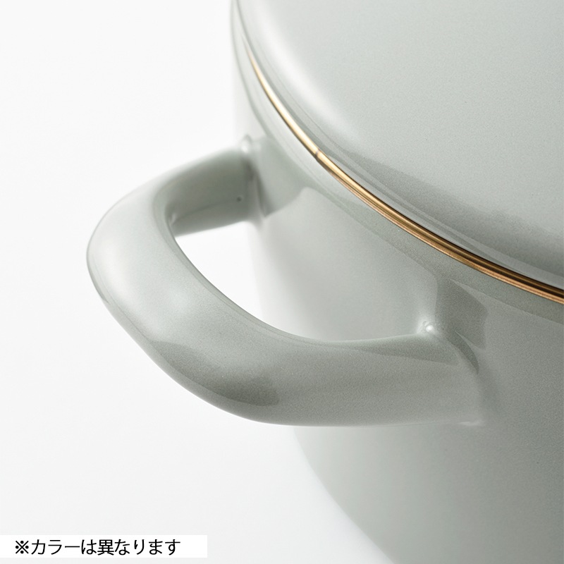 BRUNO×FUJIHORO ホーロー両手鍋 20cm グレージュ
