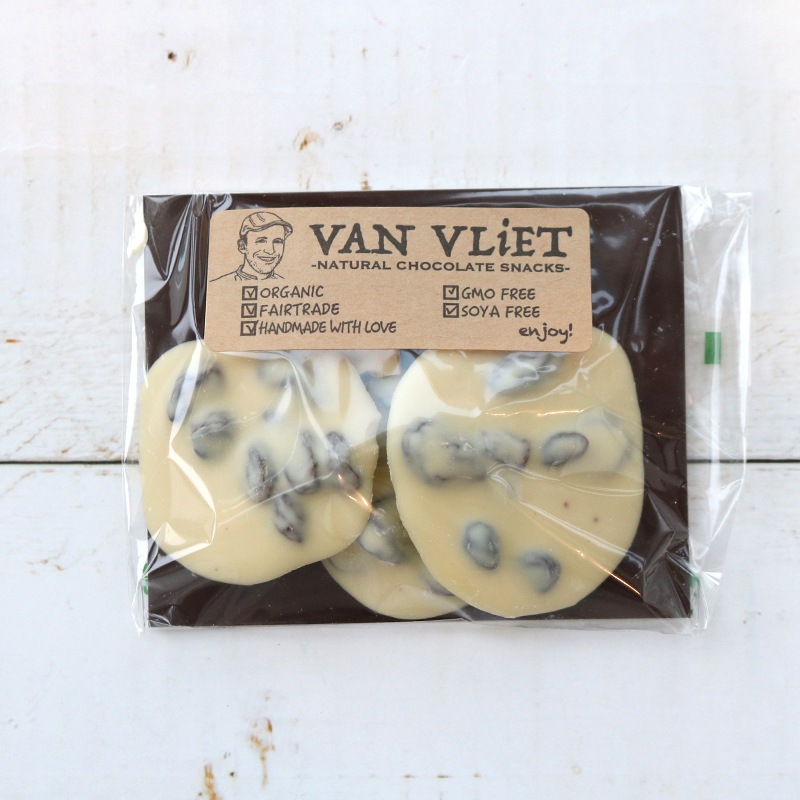 ヴァンヴリット オーガニックチョコバイツ 《ホワイト×レーズン》