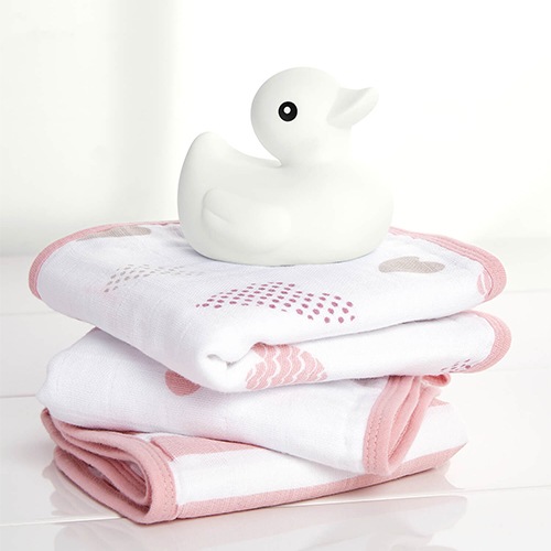 モスリンウォッシュクロス3枚入り ハートブレーカー|エイデン&アネイ