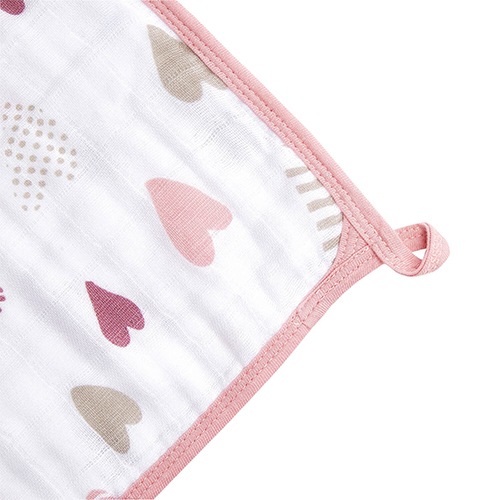 モスリンウォッシュクロス3枚入り ハートブレーカー|エイデン&アネイ