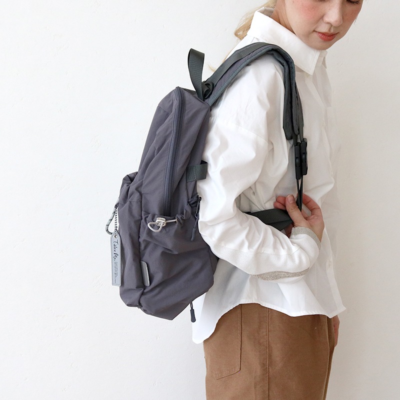 TakeMe（テイクミー）Today Purse デイパック GR グレー