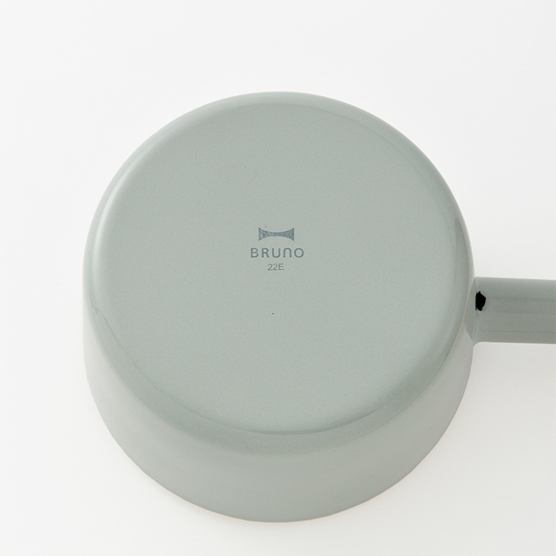 BRUNO×FUJIHORO ホーロー片手鍋 16cm ブルーグリーン