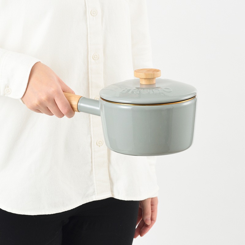 BRUNO×FUJIHORO ホーロー片手鍋 16cm ブルーグリーン | ハンプ