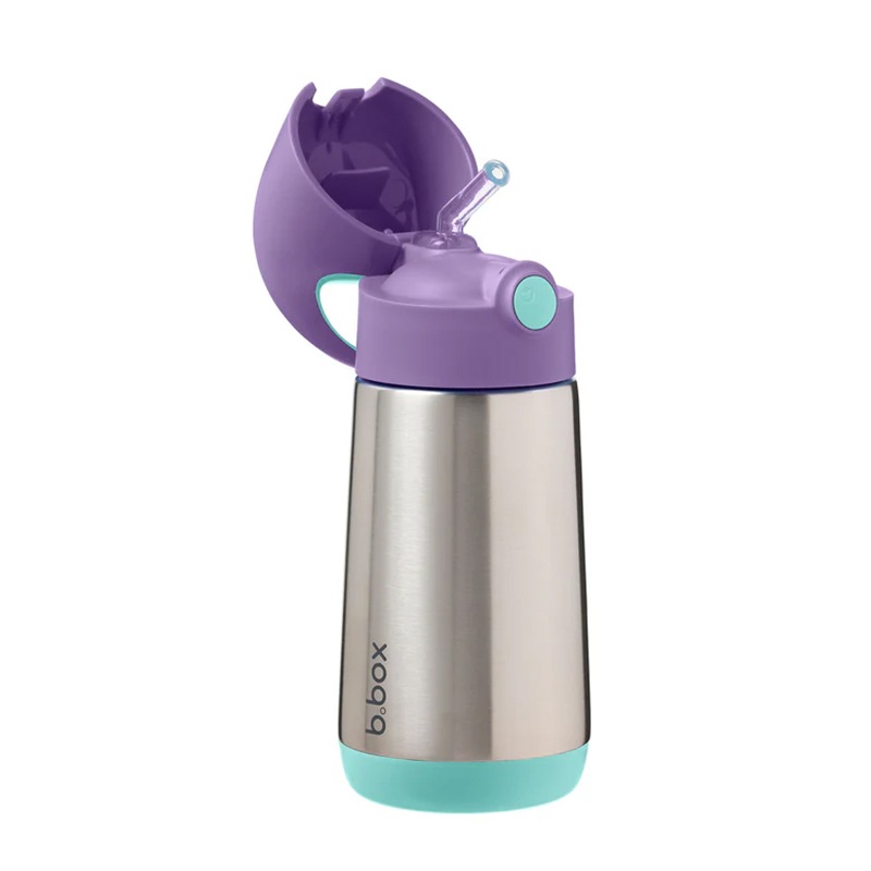 ステンレスドリンクボトル 350ml ライラックポップ 子供用水筒｜B.box（ビーボックス）