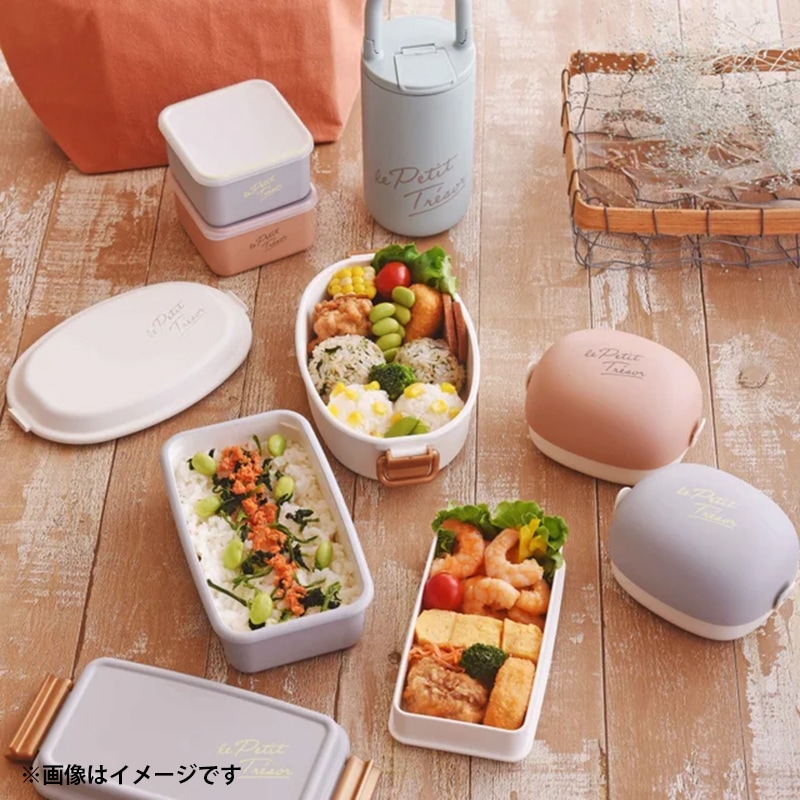 トレゾワ フードコンテナスクエア S ピンク