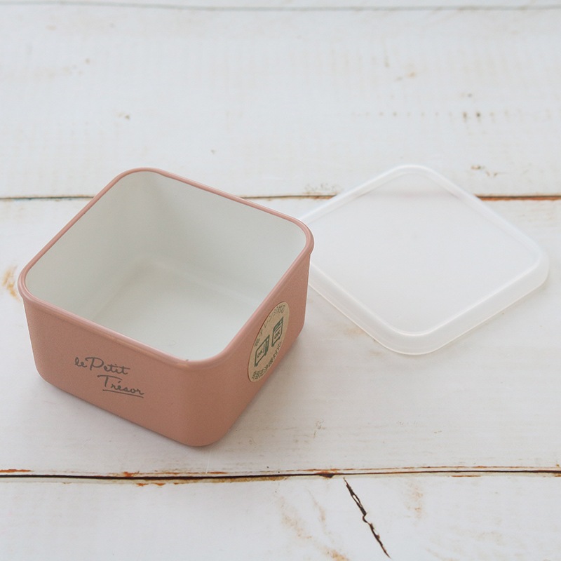 トレゾワ フードコンテナスクエア S ピンク