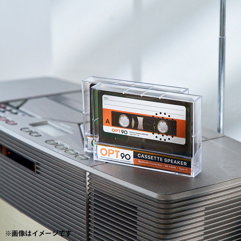 HM CASSETTE SPEAKER ポータブルスピーカー Cassette Speaker ClearBlack | ハンプティーダンプティー公式通販