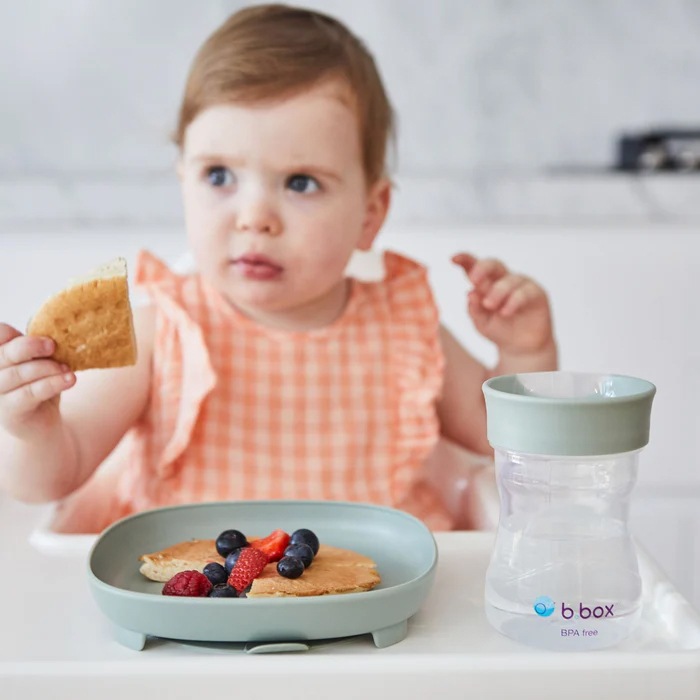 2in1 サクションプレート （吸盤付き食器）sage | ハンプティーダンプ