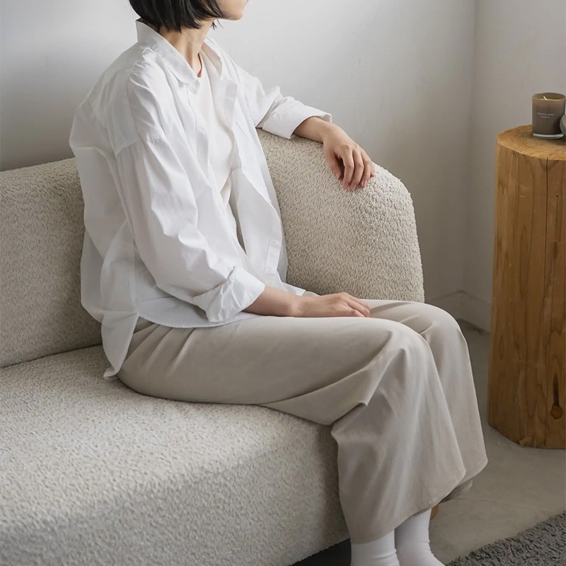 送料込】enn(アン) アームソファ 左肘 アイボリー | ハンプ