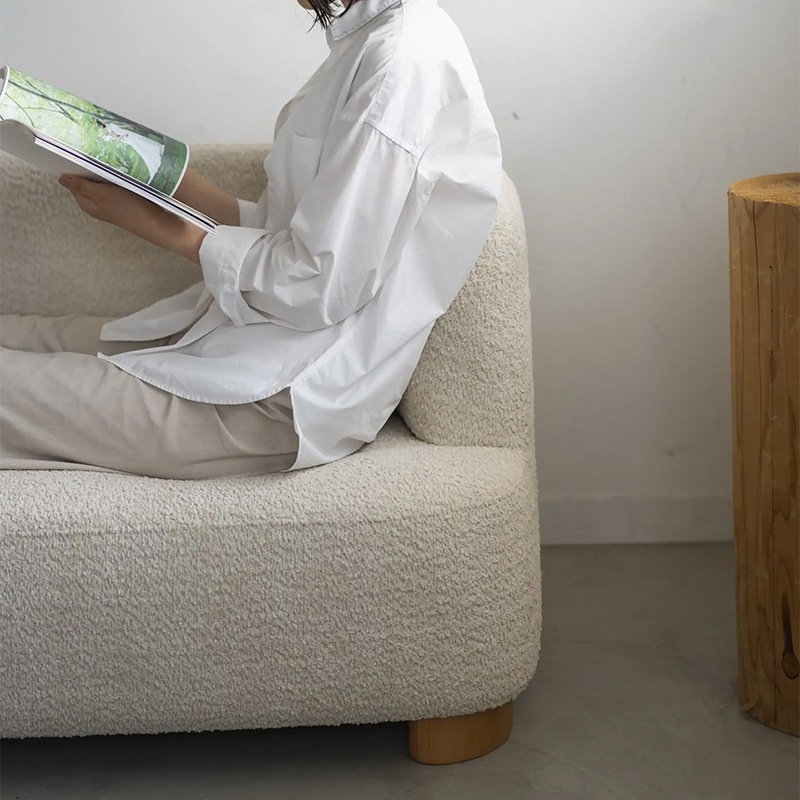 送料込】enn(アン) アームソファ 左肘 アイボリー | ハンプティー