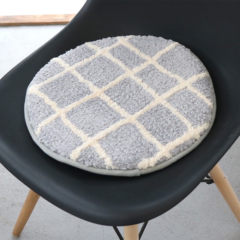 キャンパスタフト チェアパット チェックGY