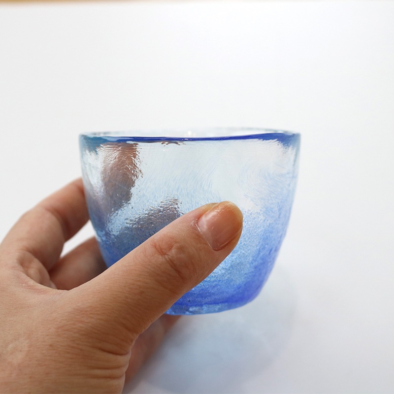 空のいろどり　グラス　青空