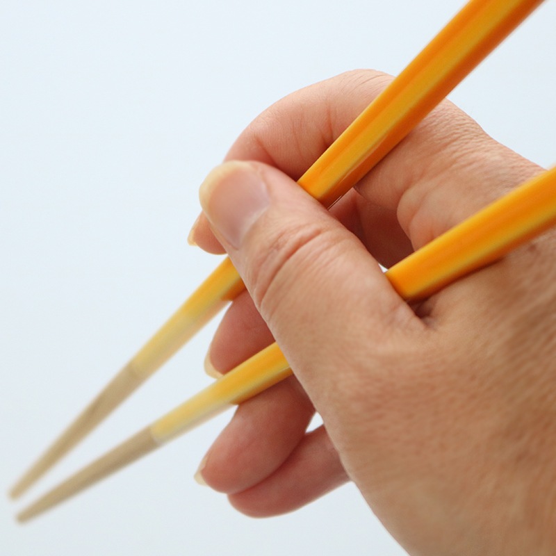 【名入れサービス付】ほんとうにすべらないお箸 プレミアム グラデYE