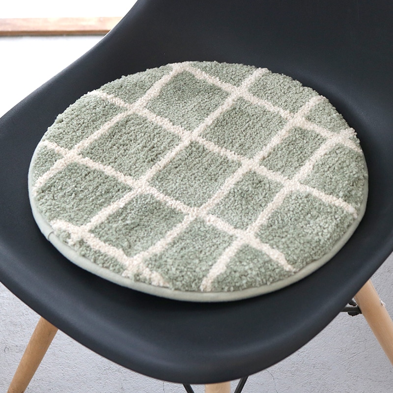 キャンパスタフト チェアパット チェックGR