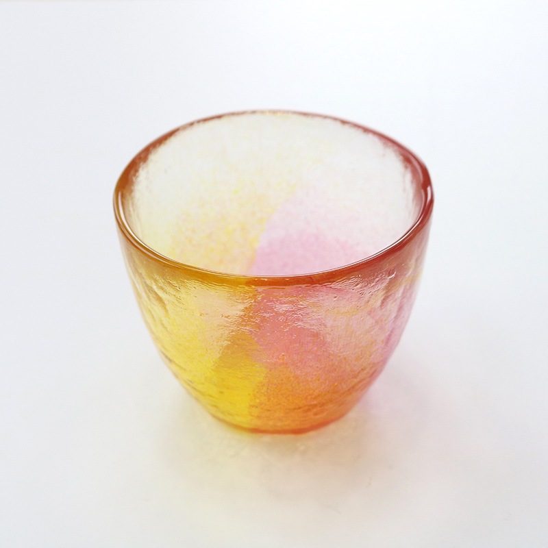 空のいろどり　グラス　夕焼け