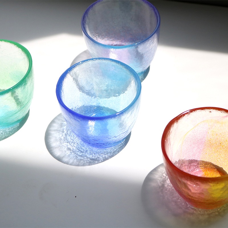 空のいろどり　グラス　夕焼け