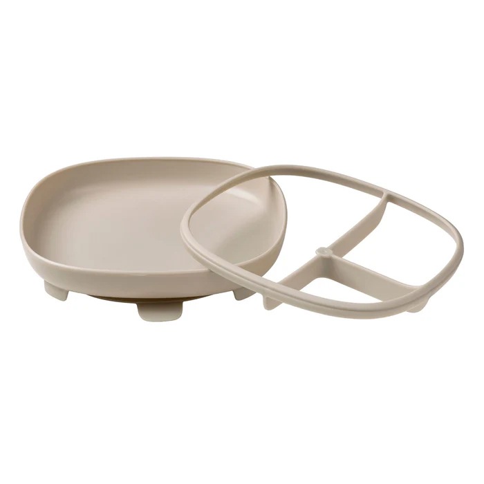 2in1 サクションプレート（吸盤付き食器）latte