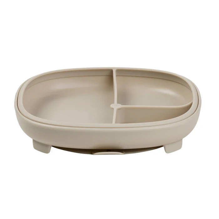 2in1 サクションプレート（吸盤付き食器）latte