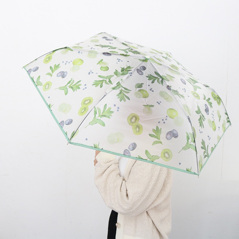 たんたん様占有【COMME des GARÇONS】綿 水玉雨傘 貴重品 大胆なモノトーン 折りたたみ傘 （ドットGY） - Atsuko Matano