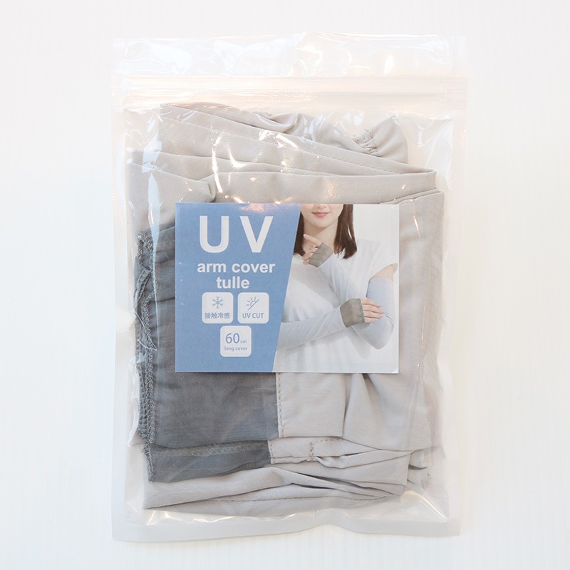 UVアームカバー チュールGRY