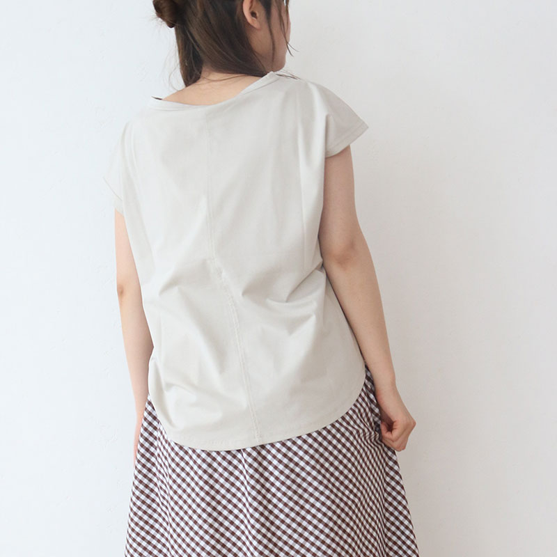 ロゴプリントフレンチTシャツ