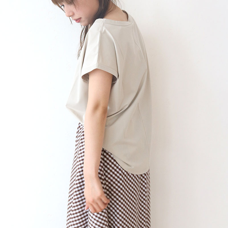 ロゴプリントフレンチTシャツ