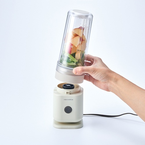 ソロブレンダー（ジューサー・ミキサー） レコルト ミキサー ソロブレンダー シエル RSB-4 ブレンダー 氷も砕ける スムージー 小型 ジュース 氷 野菜ジュース 家電 電動 洗いやすい