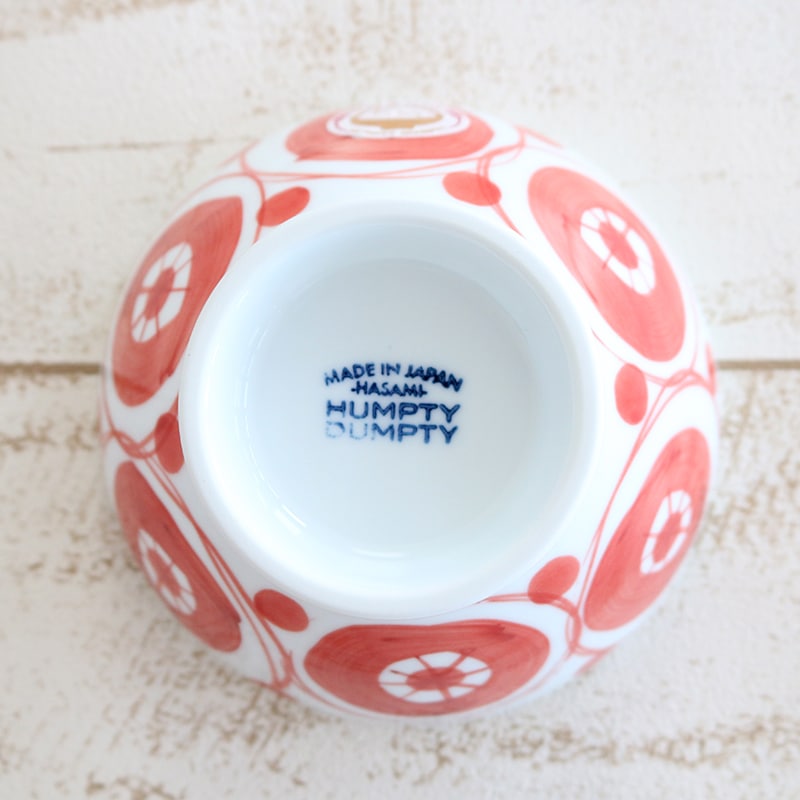 丸紋花 茶碗赤 | ハンプティーダンプティー公式通販| すべての商品